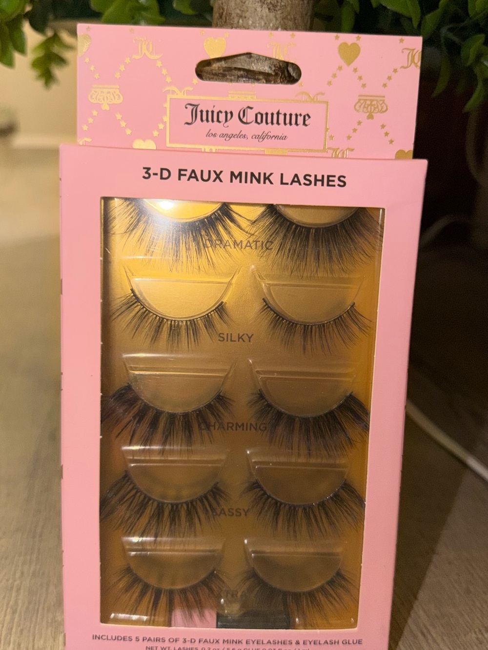 Juicy Couture 3-D Faux Mink Lashes - Pink